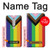 W3846 Pride Flag LGBT Hülle Schutzhülle Taschen und Leder Flip für Nokia 6.1, Nokia 6 2018