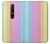 W3849 Colorful Vertical Colors Hülle Schutzhülle Taschen und Leder Flip für Nokia 6.1, Nokia 6 2018