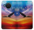 W3841 Bald Eagle Flying Colorful Sky Hülle Schutzhülle Taschen und Leder Flip für Nokia X20
