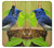 W3839 Bluebird of Happiness Blue Bird Hülle Schutzhülle Taschen und Leder Flip für Nokia 5