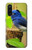 W3839 Bluebird of Happiness Blue Bird Hülle Schutzhülle Taschen und Leder Flip für OnePlus Nord CE 5G