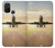 W3837 Airplane Take off Sunrise Hülle Schutzhülle Taschen und Leder Flip für OnePlus Nord N10 5G