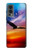 W3841 Bald Eagle Flying Colorful Sky Hülle Schutzhülle Taschen und Leder Flip für OnePlus Nord 2 5G