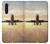 W3837 Airplane Take off Sunrise Hülle Schutzhülle Taschen und Leder Flip für OnePlus Nord