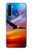 W3841 Bald Eagle Flying Colorful Sky Hülle Schutzhülle Taschen und Leder Flip für OnePlus Nord