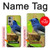 W3839 Bluebird of Happiness Blue Bird Hülle Schutzhülle Taschen und Leder Flip für OnePlus 9 Pro
