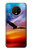 W3841 Bald Eagle Flying Colorful Sky Hülle Schutzhülle Taschen und Leder Flip für OnePlus 7T