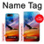 W3841 Bald Eagle Flying Colorful Sky Hülle Schutzhülle Taschen und Leder Flip für OnePlus 5T