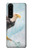 W3843 Bald Eagle On Ice Hülle Schutzhülle Taschen und Leder Flip für Sony Xperia 5 III