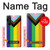W3846 Pride Flag LGBT Hülle Schutzhülle Taschen und Leder Flip für Sony Xperia 1 III