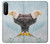 W3843 Bald Eagle On Ice Hülle Schutzhülle Taschen und Leder Flip für Sony Xperia 1 II