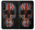 W3848 United Kingdom Flag Skull Hülle Schutzhülle Taschen und Leder Flip für Sony Xperia 1 II