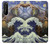 W3851 World of Art Van Gogh Hokusai Da Vinci Hülle Schutzhülle Taschen und Leder Flip für Sony Xperia 1 II