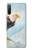 W3843 Bald Eagle On Ice Hülle Schutzhülle Taschen und Leder Flip für Sony Xperia L4