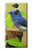 W3839 Bluebird of Happiness Blue Bird Hülle Schutzhülle Taschen und Leder Flip für Sony Xperia XA2