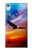 W3841 Bald Eagle Flying Colorful Sky Hülle Schutzhülle Taschen und Leder Flip für Sony Xperia XA1