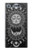 W3854 Mystical Sun Face Crescent Moon Hülle Schutzhülle Taschen und Leder Flip für Sony Xperia XZ1