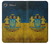 W3858 Ukraine Vintage Flag Hülle Schutzhülle Taschen und Leder Flip für Sony Xperia XZ1