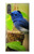 W3839 Bluebird of Happiness Blue Bird Hülle Schutzhülle Taschen und Leder Flip für Sony Xperia XZ