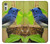 W3839 Bluebird of Happiness Blue Bird Hülle Schutzhülle Taschen und Leder Flip für Sony Xperia XZ