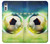 W3844 Glowing Football Soccer Ball Hülle Schutzhülle Taschen und Leder Flip für Sony Xperia XZ