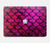 W3051 Pink Mermaid Fish Scale Hülle Schutzhülle Taschen für MacBook Pro 14 M1,M2,M3 (2021,2023) - A2442, A2779, A2992, A2918