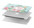 W3494 Vintage Rose Polka Dot Hülle Schutzhülle Taschen für MacBook Pro 14 M1,M2,M3 (2021,2023) - A2442, A2779, A2992, A2918