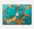 W2906 Aqua Turquoise Stone Hülle Schutzhülle Taschen für MacBook Pro 16 M1,M2 (2021,2023) - A2485, A2780