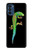 W0125 Green Madagascan Gecko Hülle Schutzhülle Taschen und Leder Flip für Motorola Moto G41