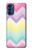 W3514 Rainbow Zigzag Hülle Schutzhülle Taschen und Leder Flip für Motorola Moto G41