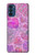 W3710 Pink Love Heart Hülle Schutzhülle Taschen und Leder Flip für Motorola Moto G41