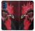 W3797 Chicken Rooster Hülle Schutzhülle Taschen und Leder Flip für Motorola Moto G41