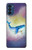 W3802 Dream Whale Pastel Fantasy Hülle Schutzhülle Taschen und Leder Flip für Motorola Moto G41