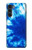 W1869 Tie Dye Blue Hülle Schutzhülle Taschen und Leder Flip für Motorola Moto G200 5G