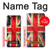 W2303 British UK Vintage Flag Hülle Schutzhülle Taschen und Leder Flip für Motorola Moto G200 5G