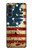 W2349 Old American Flag Hülle Schutzhülle Taschen und Leder Flip für Motorola Moto G200 5G
