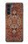 W3813 Persian Carpet Rug Pattern Hülle Schutzhülle Taschen und Leder Flip für Motorola Moto G200 5G