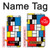 W3814 Piet Mondrian Line Art Composition Hülle Schutzhülle Taschen und Leder Flip für Motorola Moto G200 5G