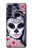 W3821 Sugar Skull Steam Punk Girl Gothic Hülle Schutzhülle Taschen und Leder Flip für Motorola Moto G200 5G