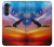W3841 Bald Eagle Flying Colorful Sky Hülle Schutzhülle Taschen und Leder Flip für Motorola Moto G200 5G