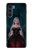 W3847 Lilith Devil Bride Gothic Girl Skull Grim Reaper Hülle Schutzhülle Taschen und Leder Flip für Motorola Moto G200 5G