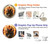 W0863 Hell Fire Skull Hülle Schutzhülle Taschen und Leder Flip für Sony Xperia 10 III Lite