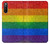 W2683 Rainbow LGBT Pride Flag Hülle Schutzhülle Taschen und Leder Flip für Sony Xperia 10 III Lite