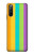 W3678 Colorful Rainbow Vertical Hülle Schutzhülle Taschen und Leder Flip für Sony Xperia 10 III Lite