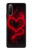 W3682 Devil Heart Hülle Schutzhülle Taschen und Leder Flip für Sony Xperia 10 III Lite