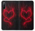 W3682 Devil Heart Hülle Schutzhülle Taschen und Leder Flip für Sony Xperia 10 III Lite