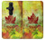 W2523 Canada Autumn Maple Leaf Hülle Schutzhülle Taschen und Leder Flip für Sony Xperia Pro-I