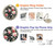 W2727 Vintage Rose Pattern Hülle Schutzhülle Taschen und Leder Flip für Sony Xperia Pro-I