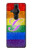 W2899 Rainbow LGBT Gay Pride Flag Hülle Schutzhülle Taschen und Leder Flip für Sony Xperia Pro-I