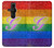 W2899 Rainbow LGBT Gay Pride Flag Hülle Schutzhülle Taschen und Leder Flip für Sony Xperia Pro-I